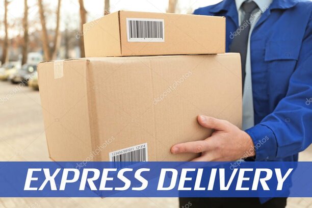 Cliente che ritira un pacco presso il punto ritiro GLS in negozio